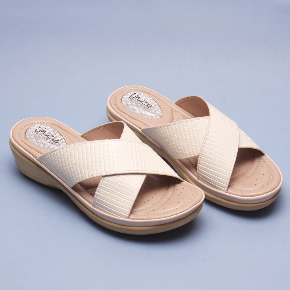 Womens "JOSEPHINE" Comfy Summer Wedge Slippers - Image 6