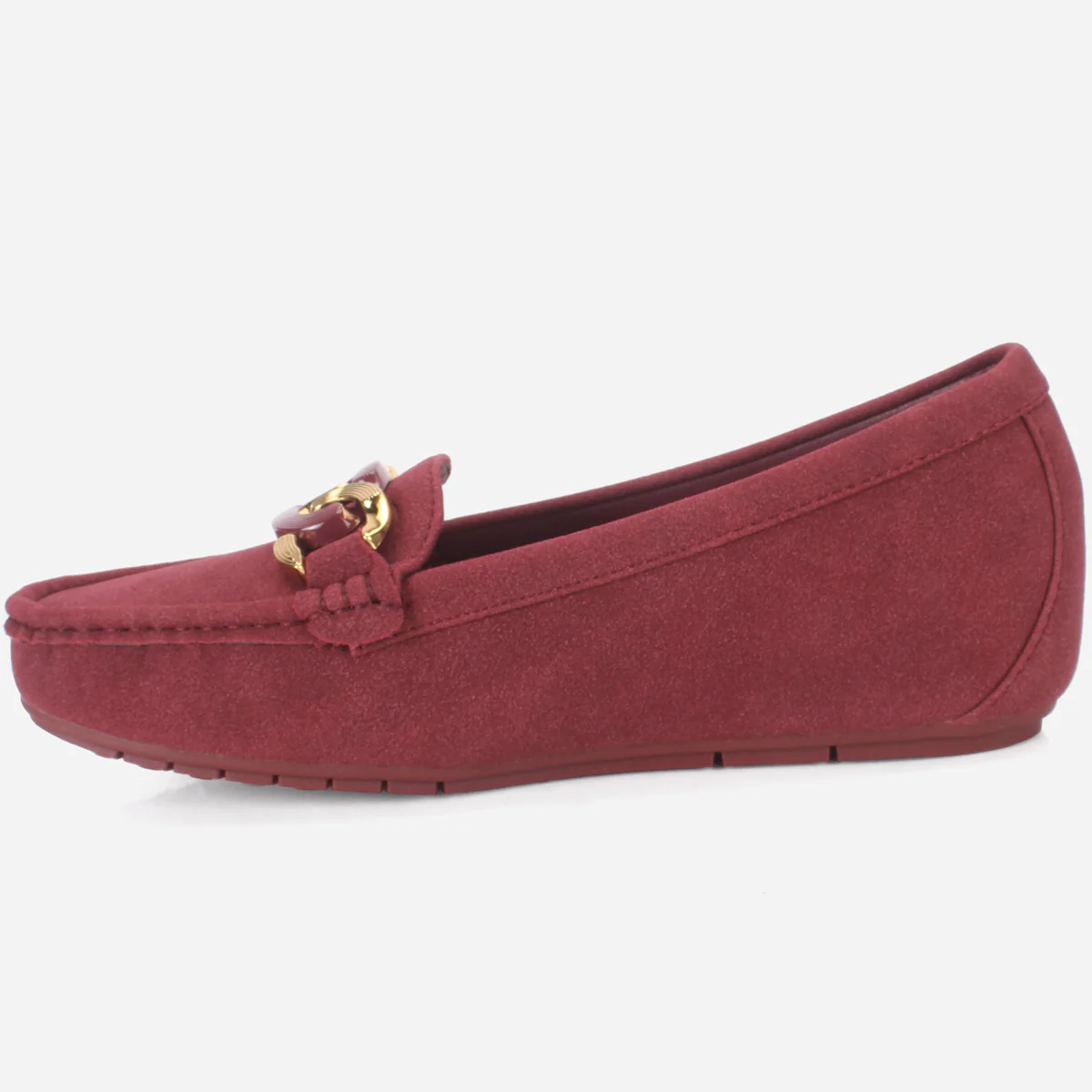 Womens "KADENCE" Low Wedge Moccasins - Image 3
