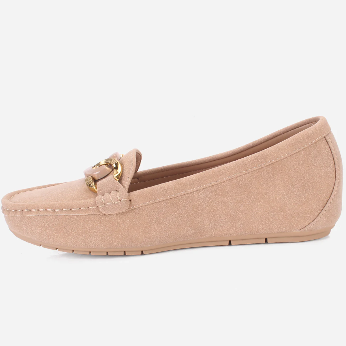 Womens "KADENCE" Low Wedge Moccasins - Image 3