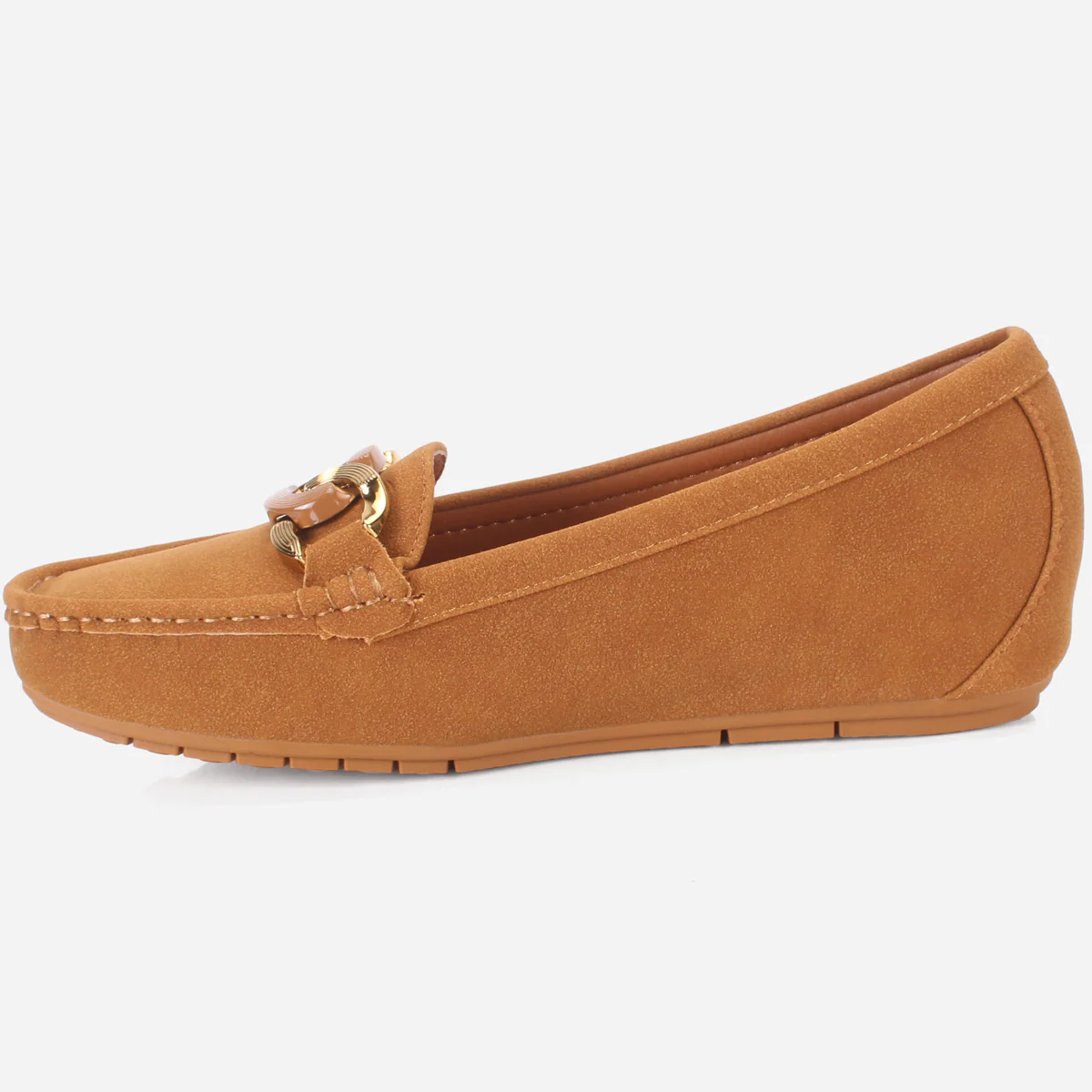 Womens "KADENCE" Low Wedge Moccasins - Image 3
