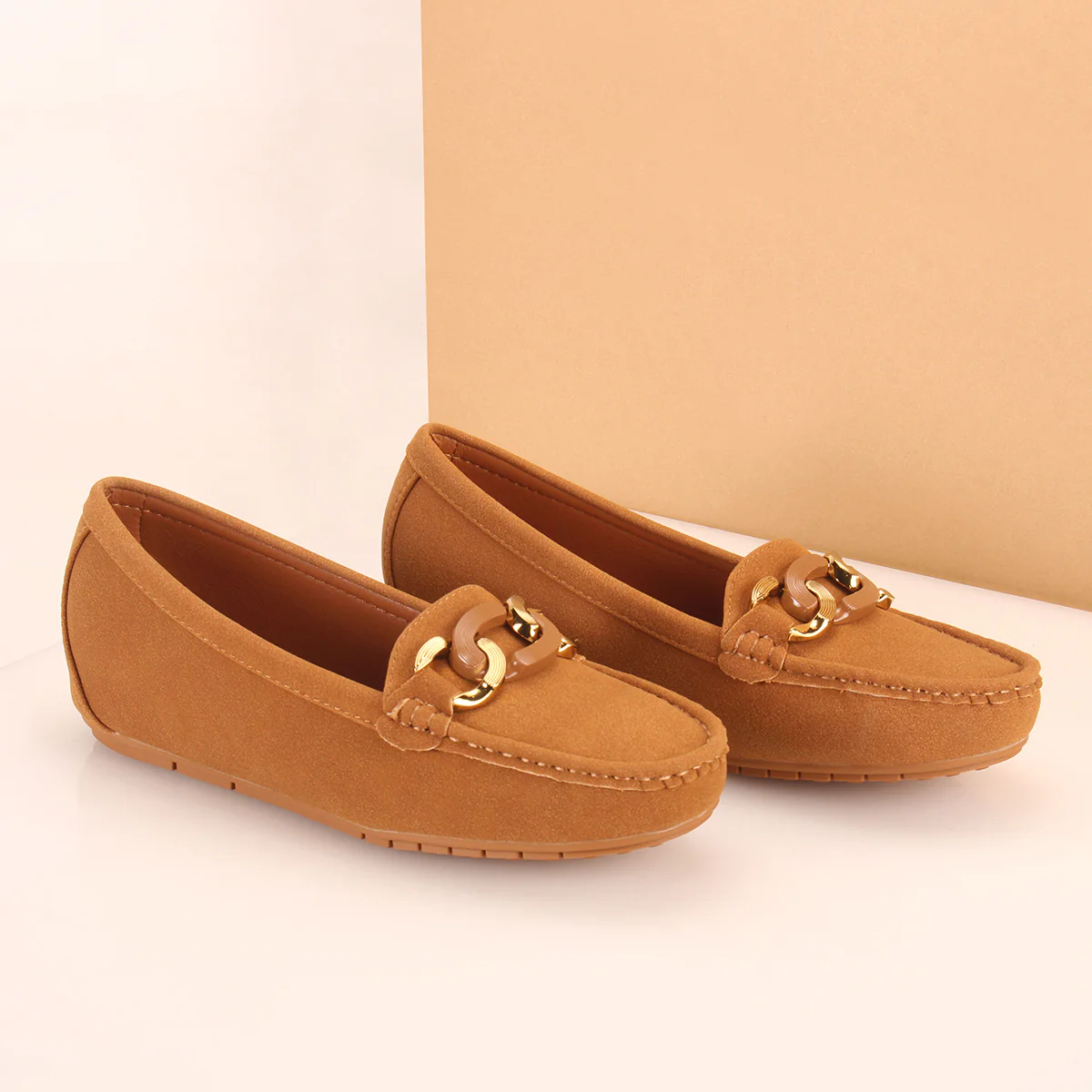 Womens "KADENCE" Low Wedge Moccasins - Image 6