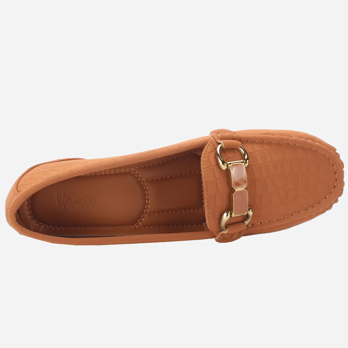 Womens "KANAAN" High Wedge Comfy Moccasin - Image 4