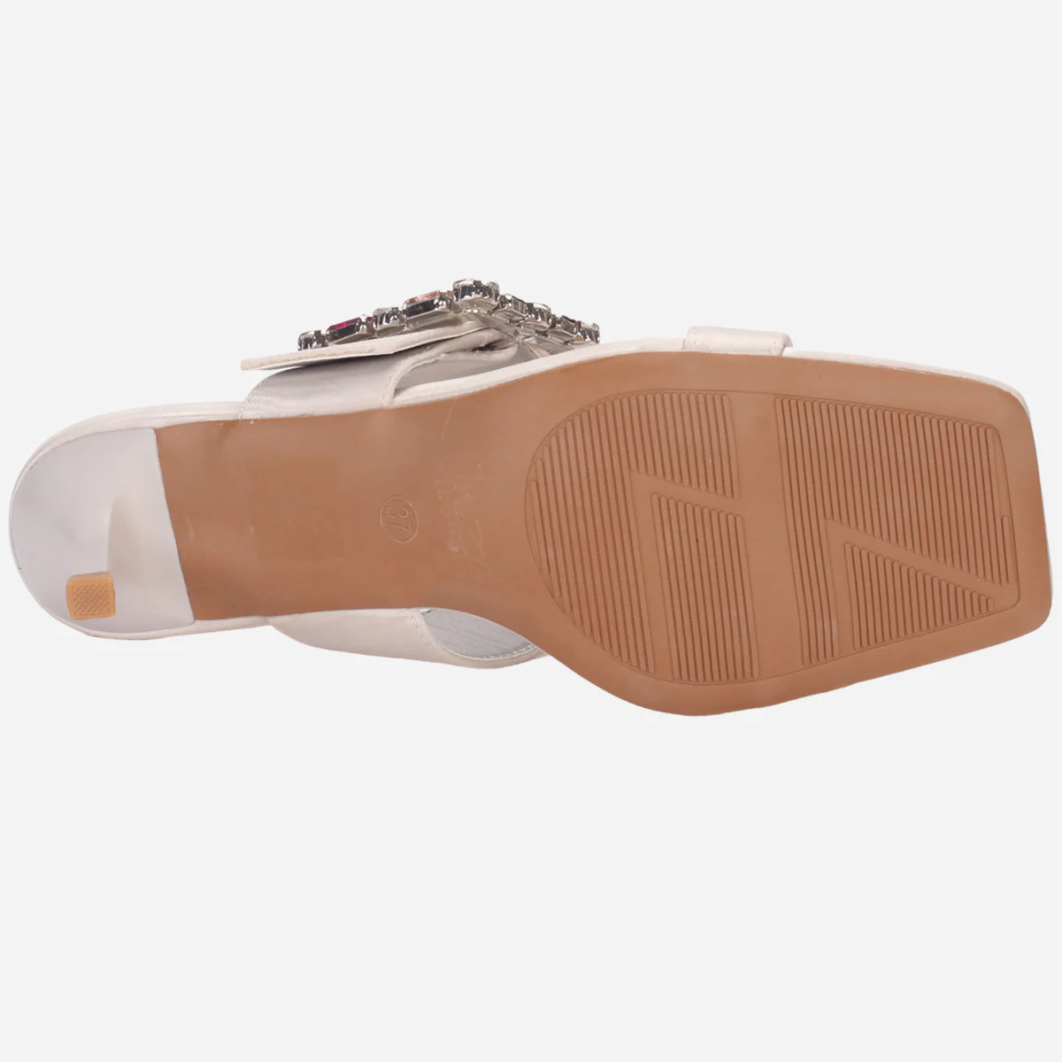 Women's "KARLY" Satin Buckled Sandals - Image 5