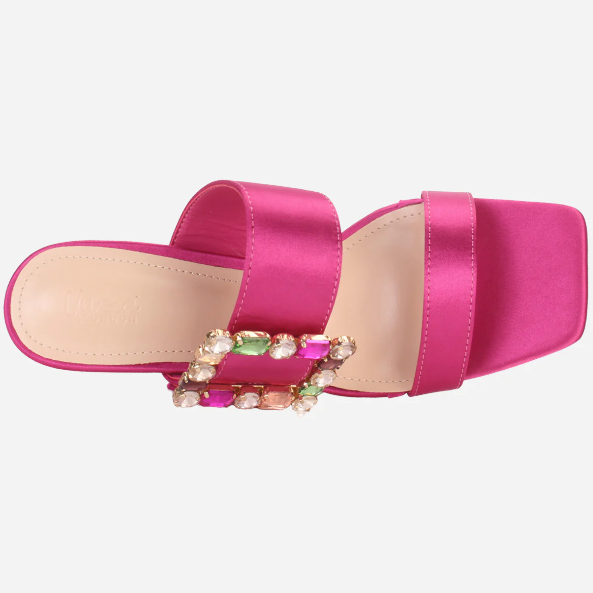 Women's "KARLY" Satin Buckled Sandals - Image 4