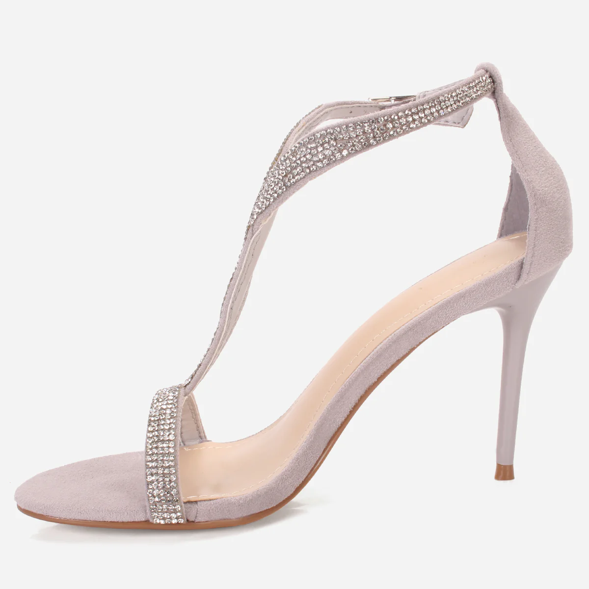 Women's "KAROSE" Decorated T-Bar Strap Evening Sandals - Image 3