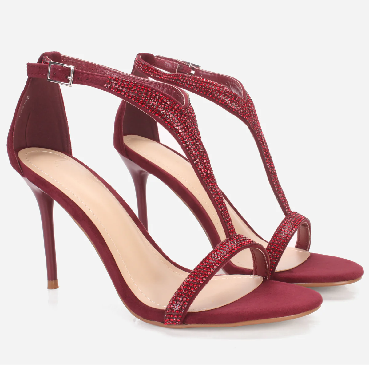 Women's "KAROSE" Decorated T-Bar Strap Evening Sandals - Image 2