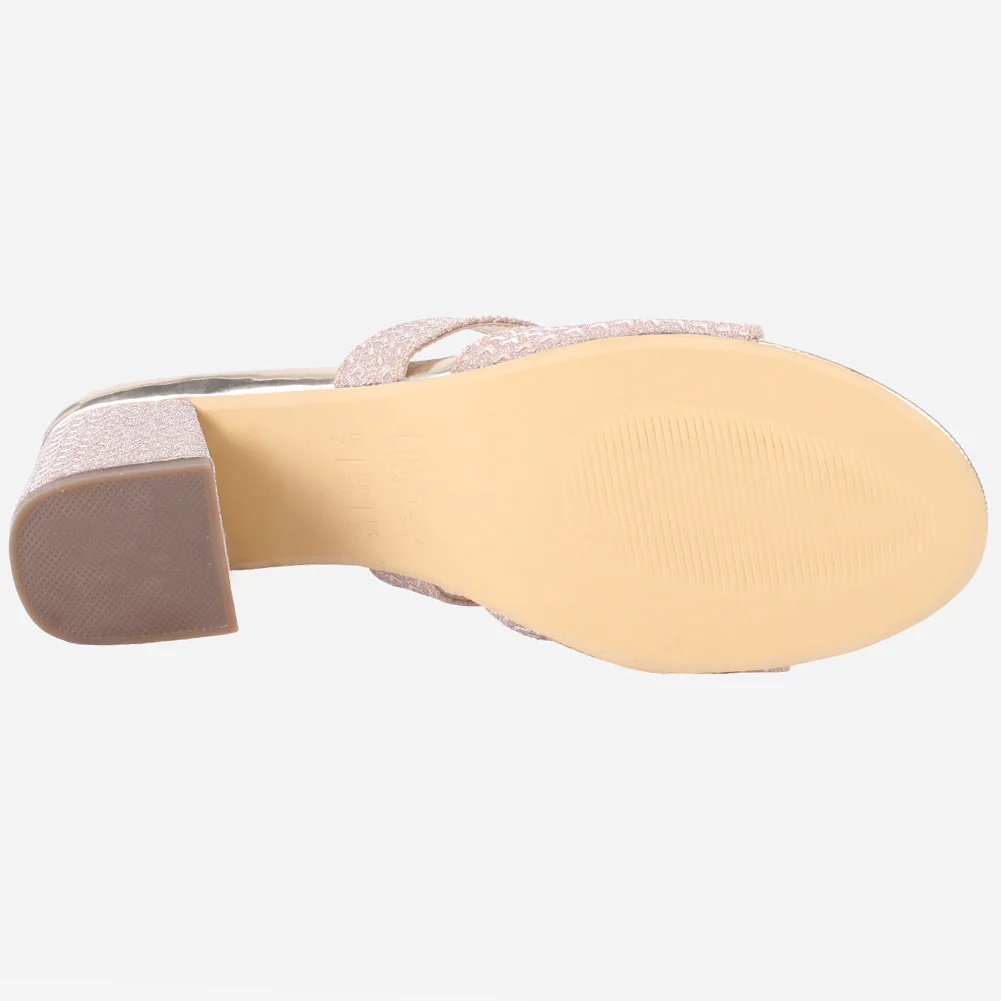 Womens "KENEDY" Shimmery Slip Ons Summer Sandals - Image 5