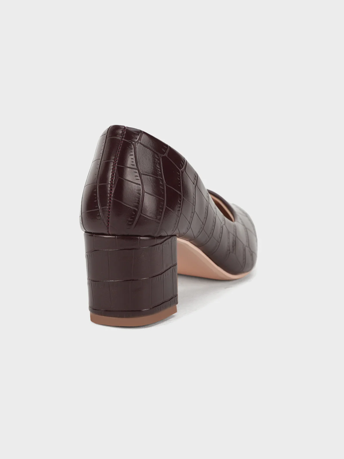 Women's "KIENNA" Textured Block Heel Courts - Image 3