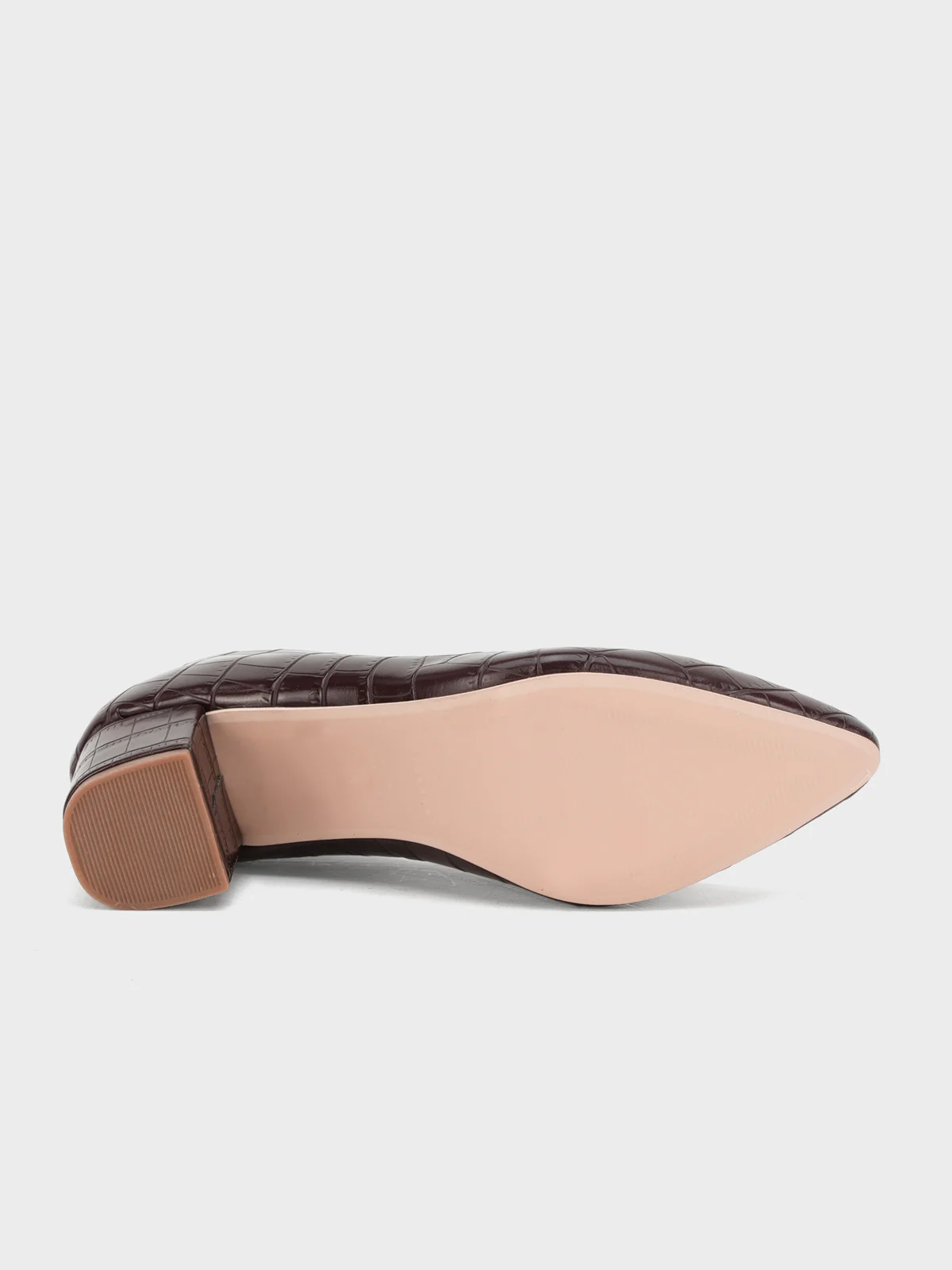 Women's "KIENNA" Textured Block Heel Courts - Image 5