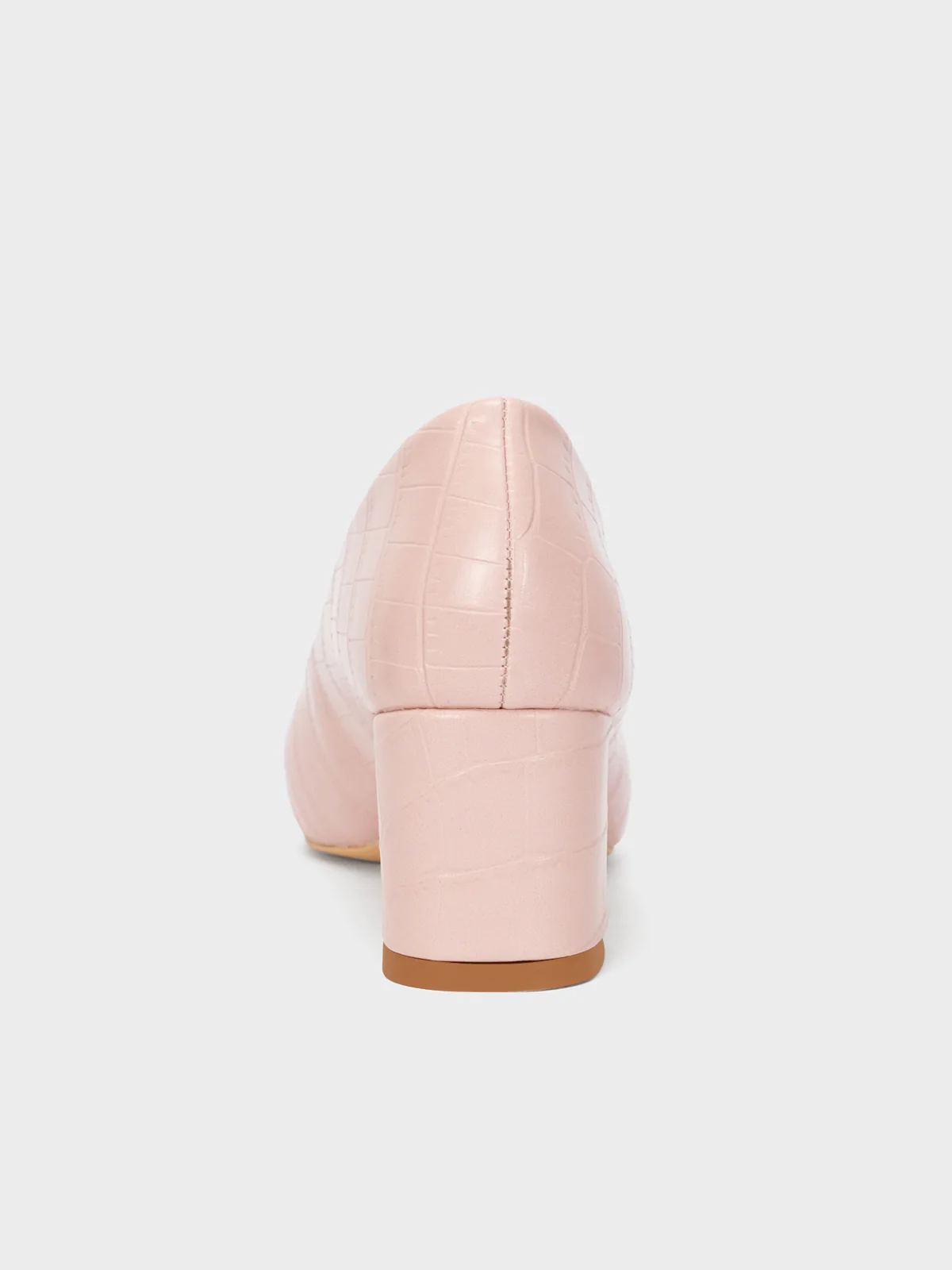 Women's "KIENNA" Textured Block Heel Courts - Image 3