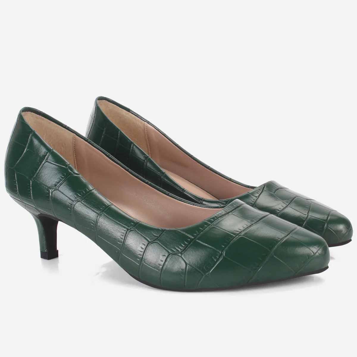 Womens "KOAMI" Kitten Heel Comfy Courts - Image 2