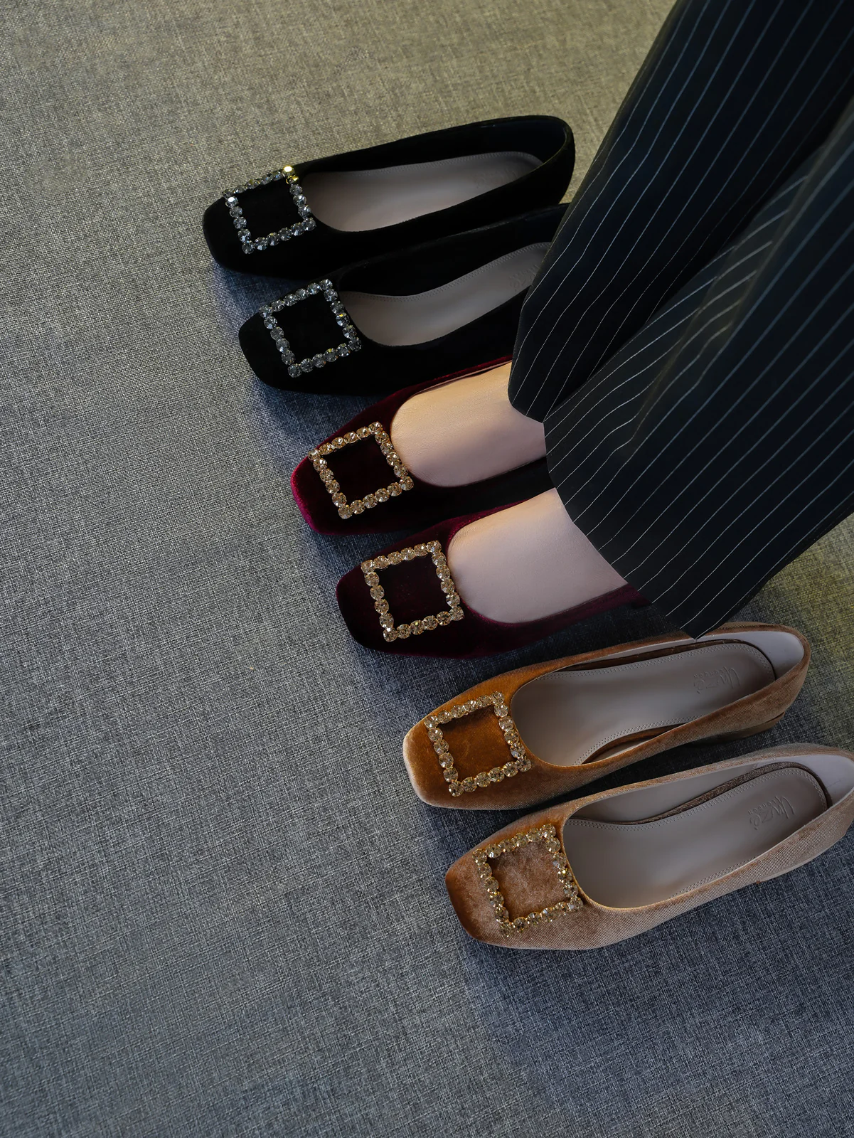 Women's "KOZUE" Buckled Detailing Ballerinas - Image 3