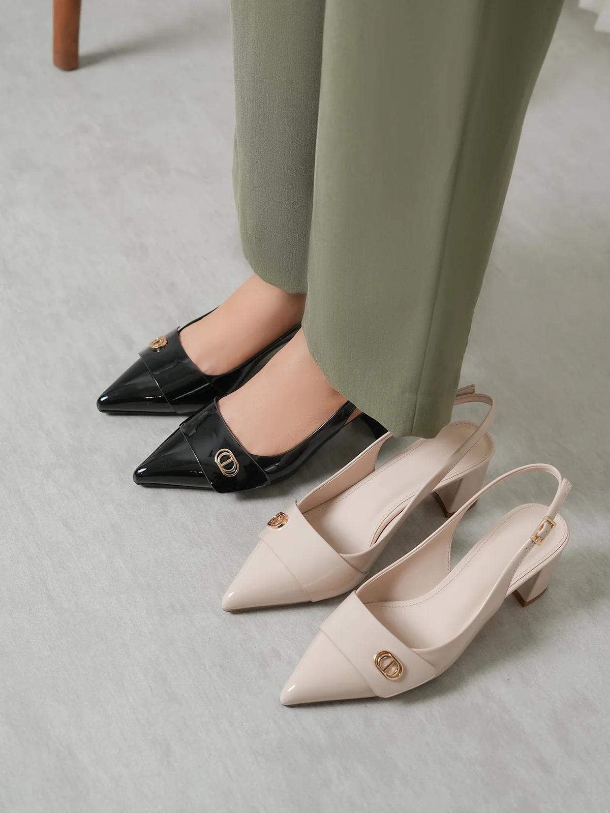 Womens "LANA" Block Heels Sandals - Image 3