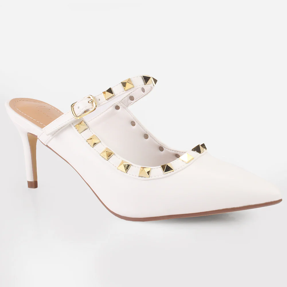 Women's "LIZA" Studs Accented Sandals