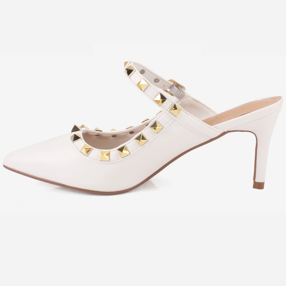 Women's "LIZA" Studs Accented Sandals - Image 3