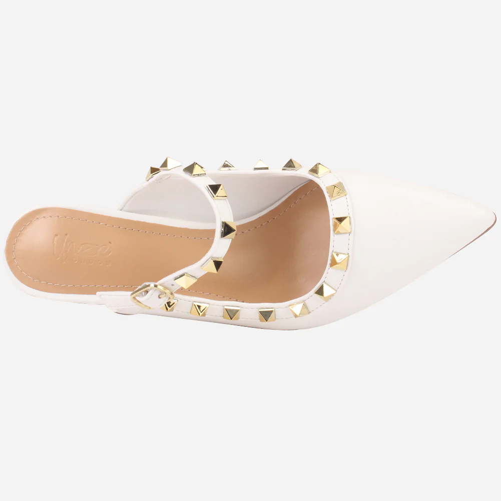 Women's "LIZA" Studs Accented Sandals - Image 4