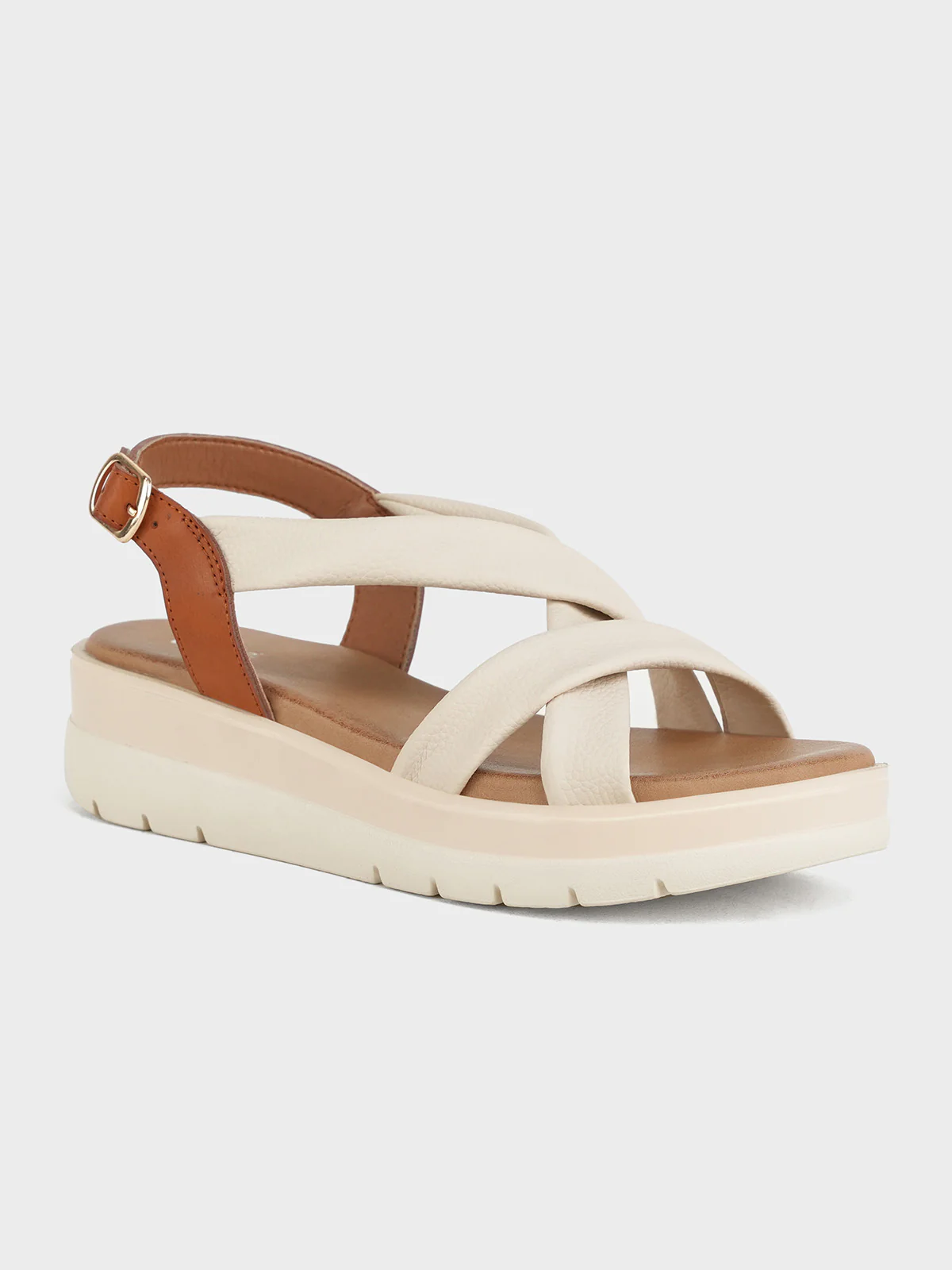 Womens "LUELLA" Casual Cross Over Sandals - Image 2