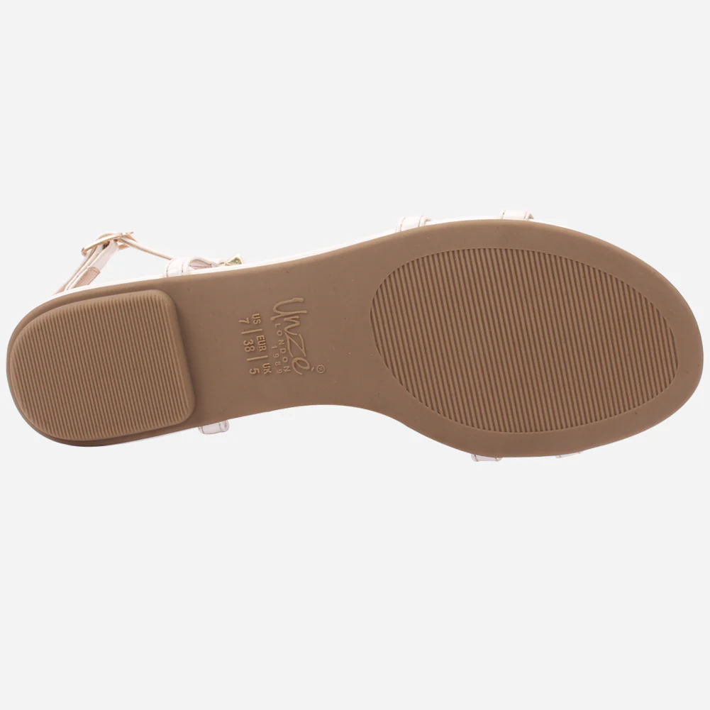 Womens "MAIDAS" Studs Detailing Flat Sandals - Image 5