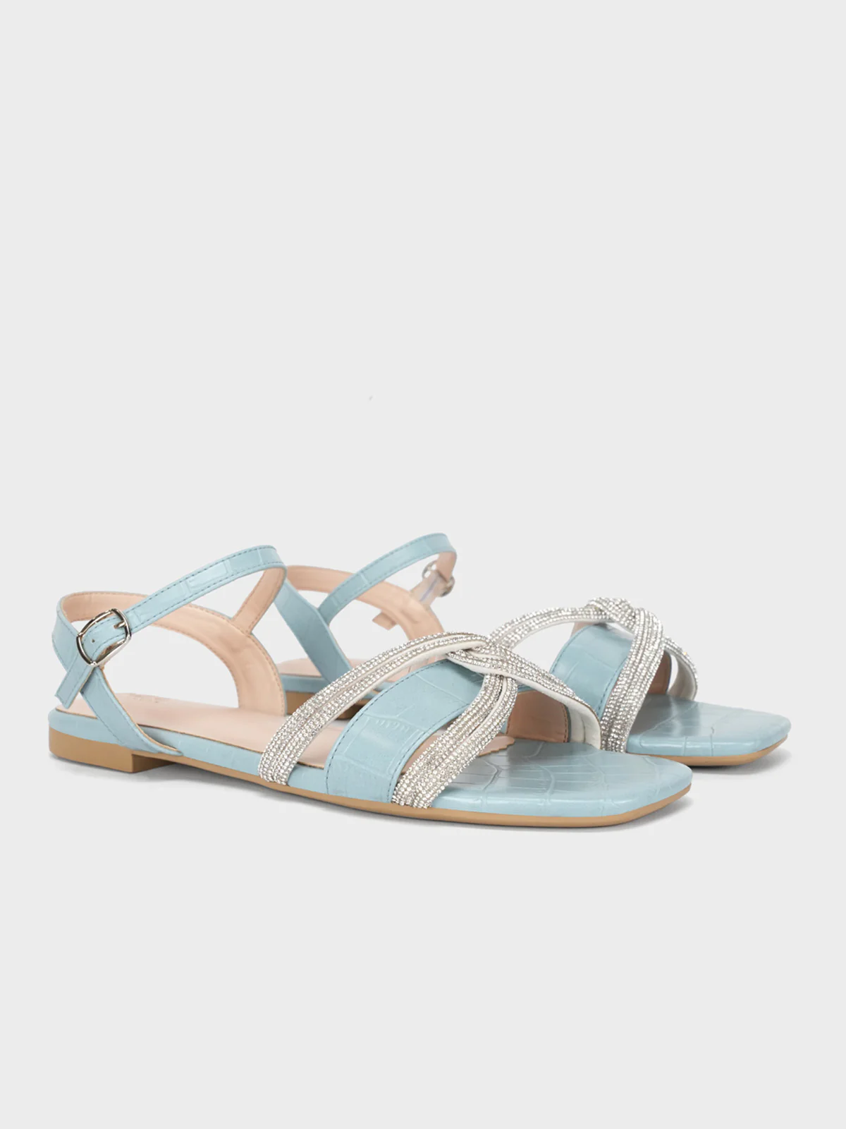 Women's "MARTINA" Crystals Detailing Sandals - Image 2