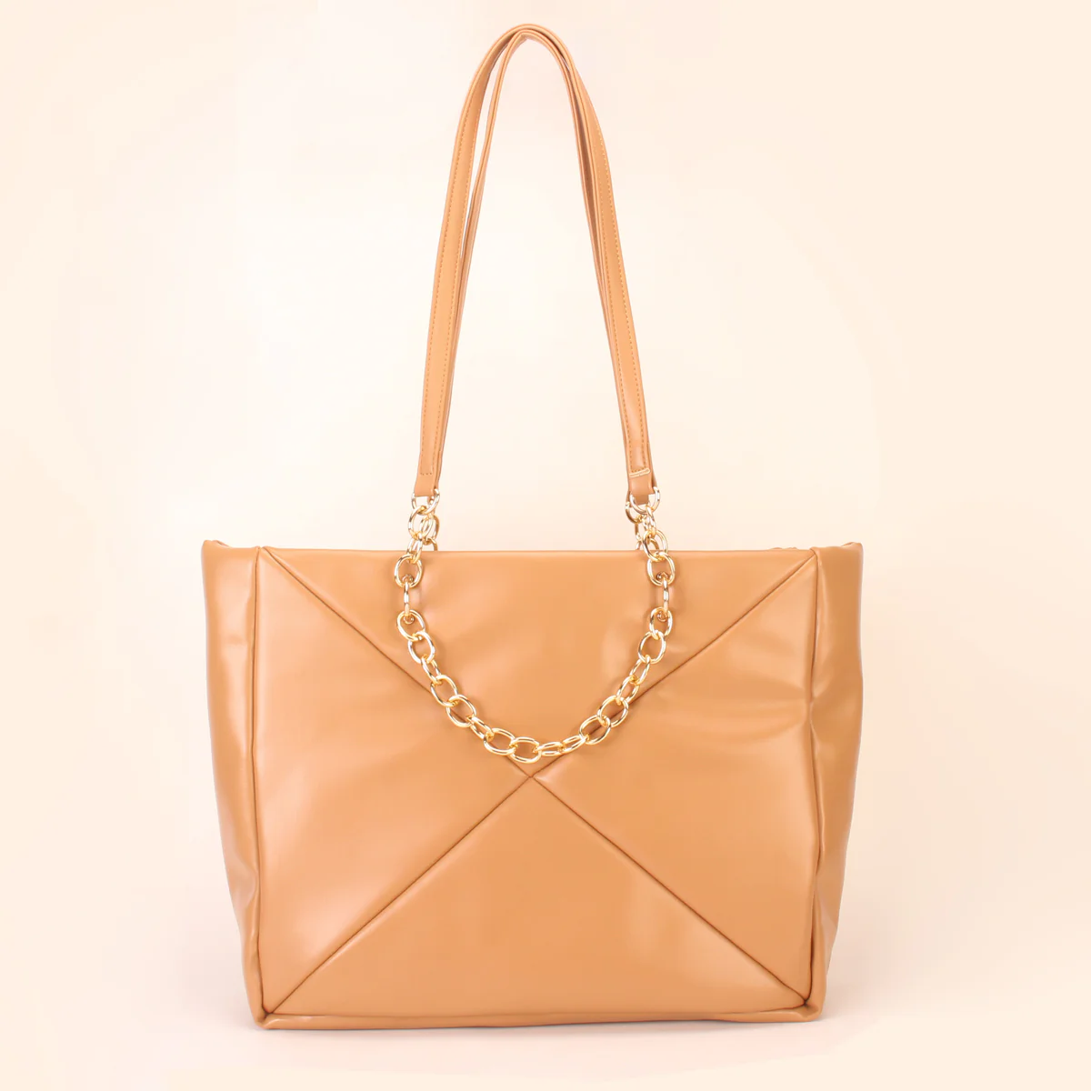 Women's "MILLANO" Chained Suede Tote Bag - Image 5