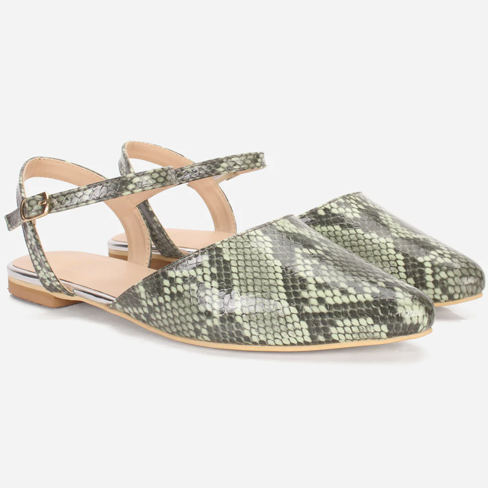 Womens "MONISHA" Pointy Flat Summer Sandals - Image 2