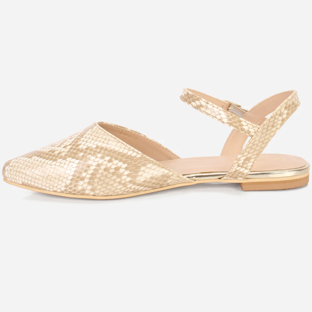 Womens "MONISHA" Pointy Flat Summer Sandals - Image 3