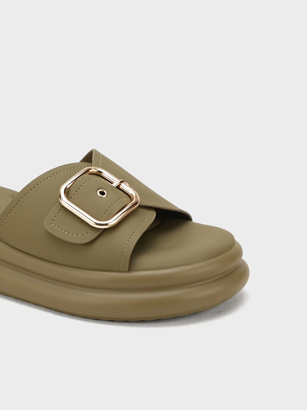 Womens "NEVYA" Easy Slip On Slippers - Image 4