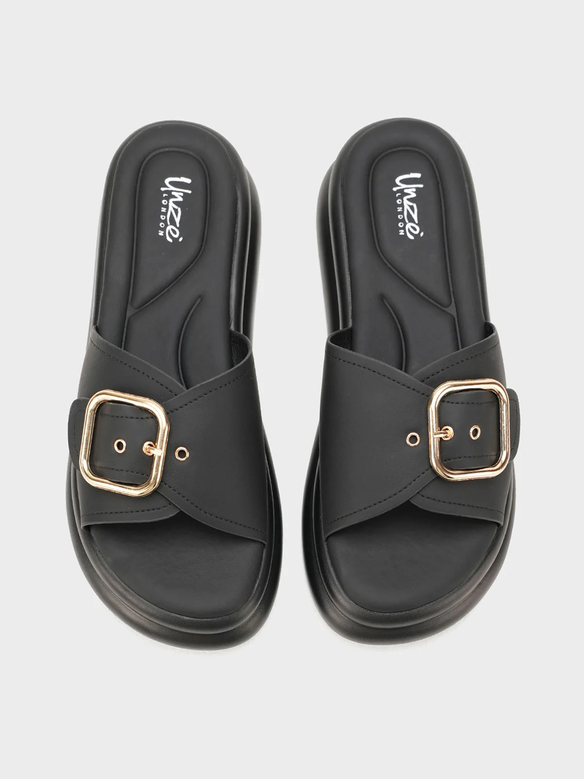Womens "NEVYA" Easy Slip On Slippers - Image 6
