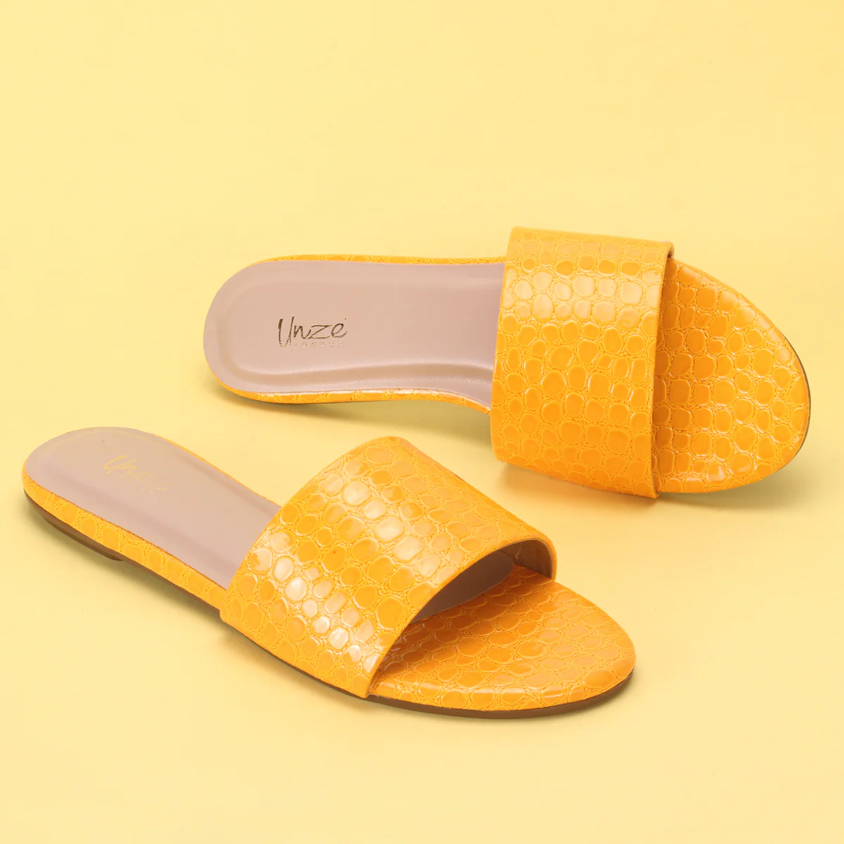 Womens "ORION" Flat Summer Open Toe Slippers - Image 6