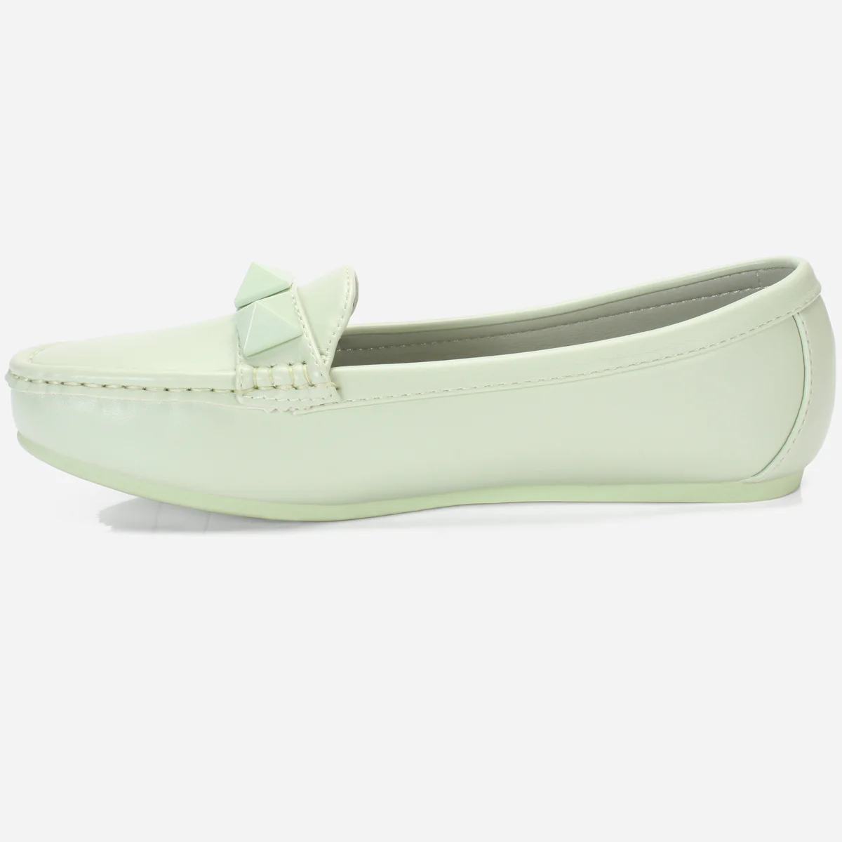 Womens "ORPHIA" Flat Comfy Slide In Moccasins - Image 3
