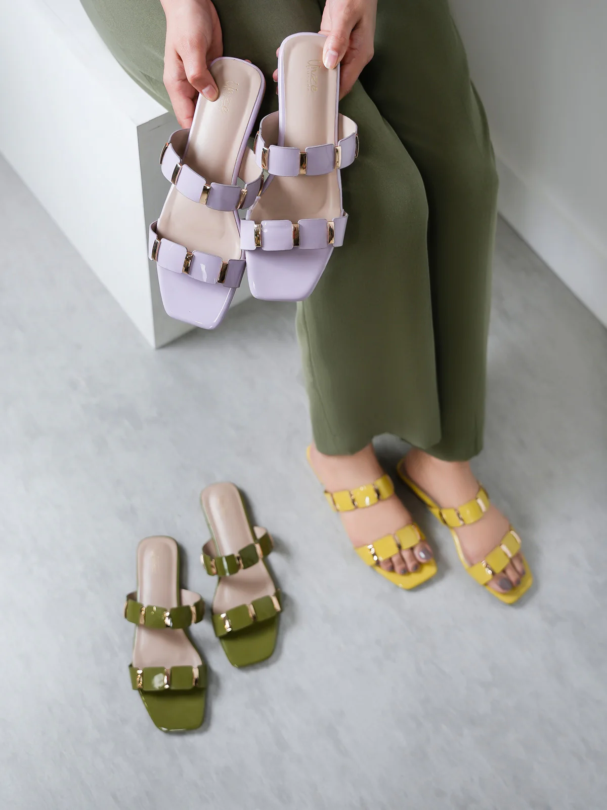 Women's "OSCAR" Flat Summer Open-Toe Slippers - Image 6