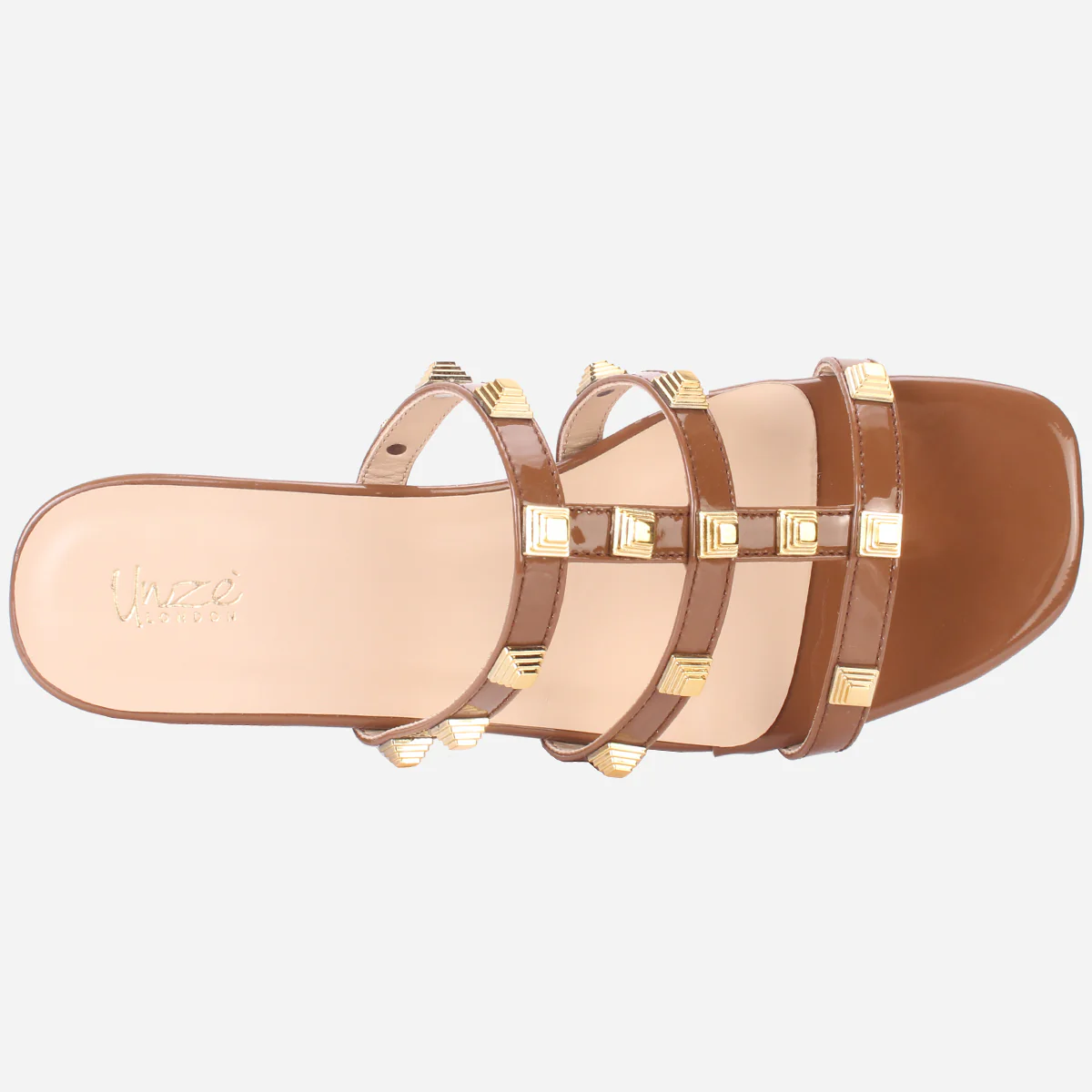 Womens "OZLEM" Decorated Block Heel Sandals - Image 4