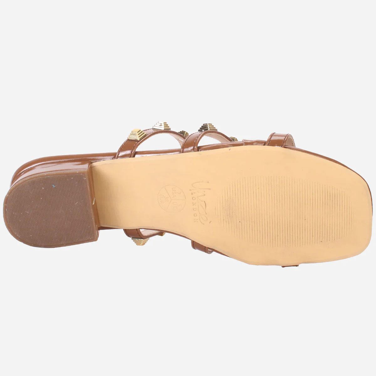 Womens "OZLEM" Decorated Block Heel Sandals - Image 5