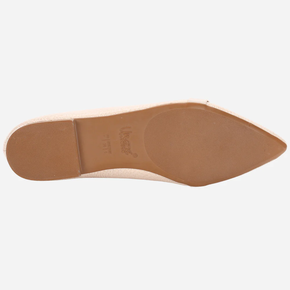 Women's "POLLI" Pointed Toe Slip On Flat Pumps - Image 5