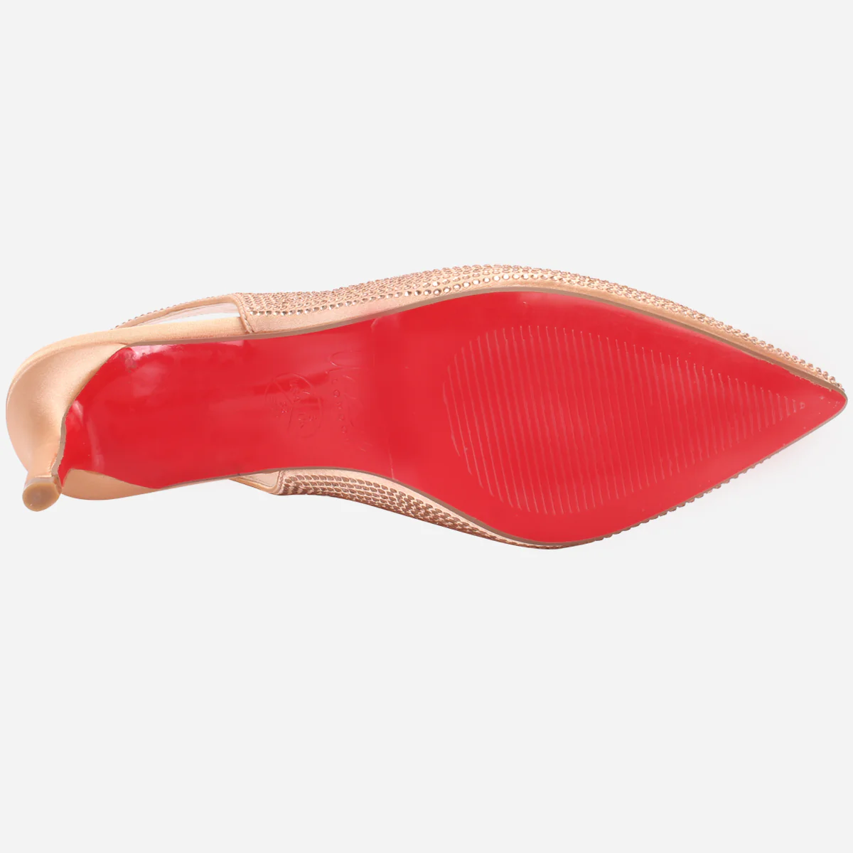 Womens "REETU" Pointed Toe Sling Back Heeled Sandals - Image 5