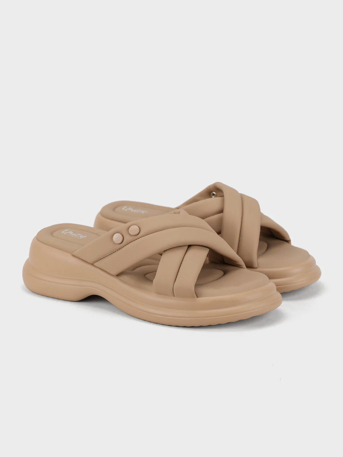 Womens "RINAK" Cross over Casual Slippers - Image 2