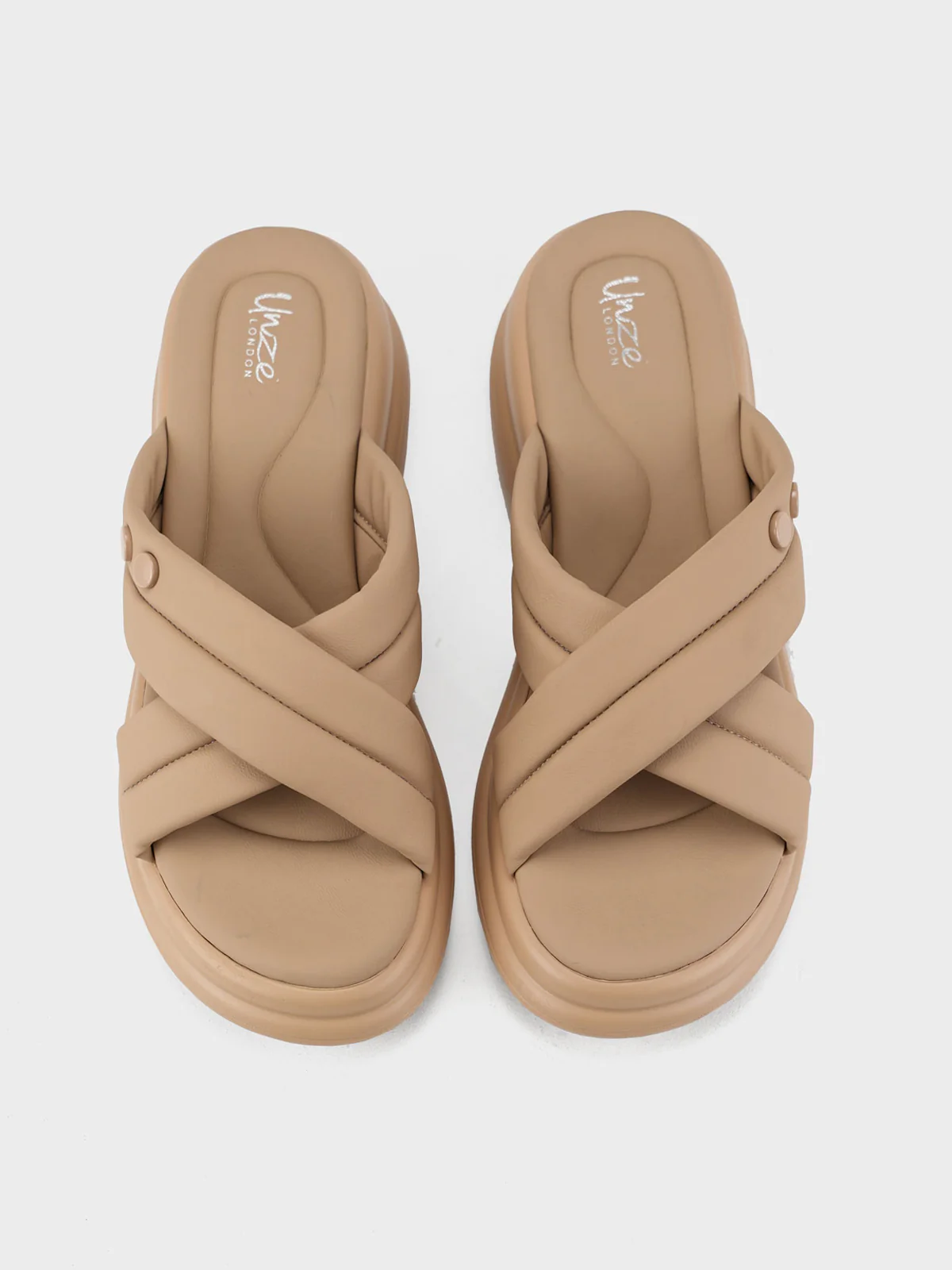 Womens "RINAK" Cross over Casual Slippers - Image 6