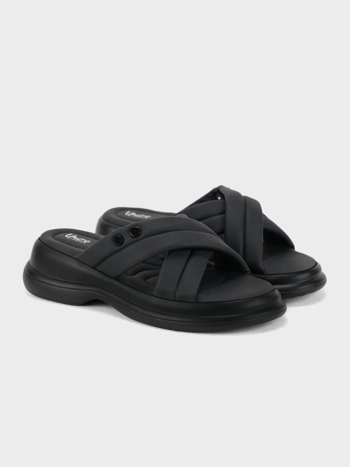 Womens "RINAK" Cross over Casual Slippers - Image 2