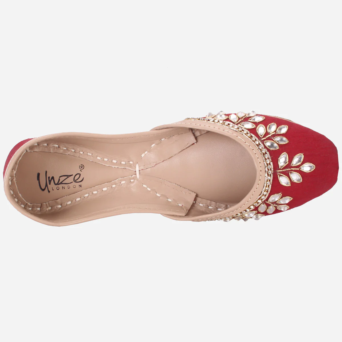 Womens "SAPIR" Embellished Leather Khussa - Image 4
