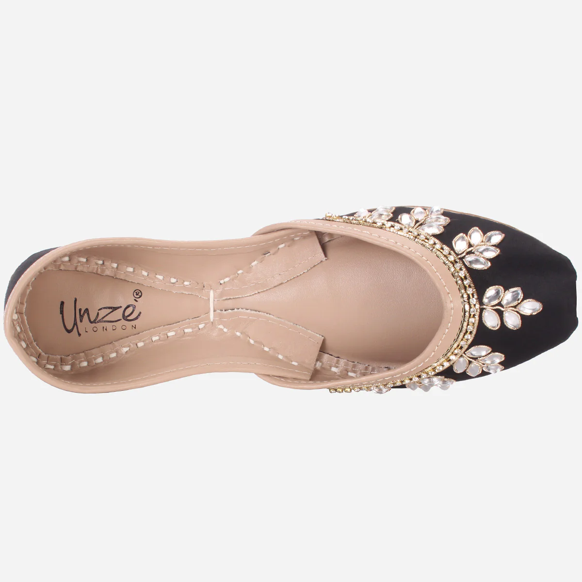 Womens "SAPIR" Embellished Leather Khussa - Image 4