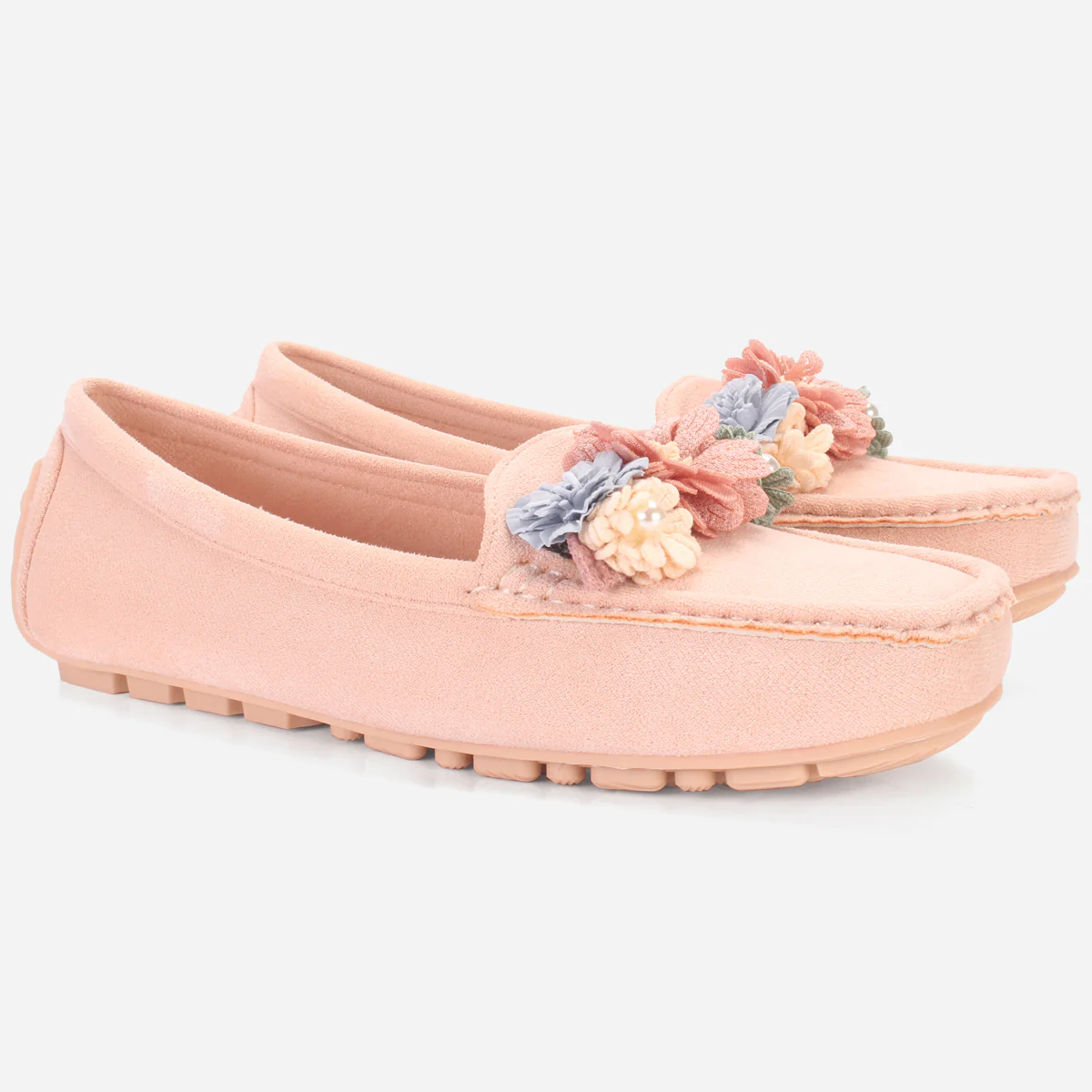 Womens "SEILY" Flat Comfy Slide In Moccasins - Image 2