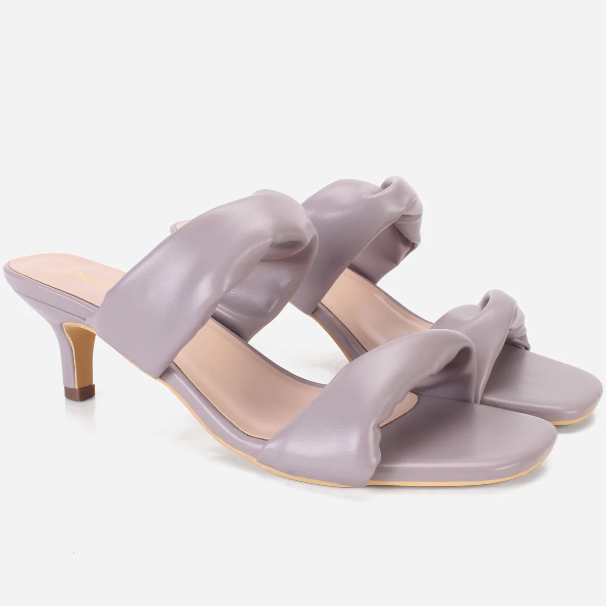 Womens "SHARITA" Dual Strap Slide In Sandals - Image 2
