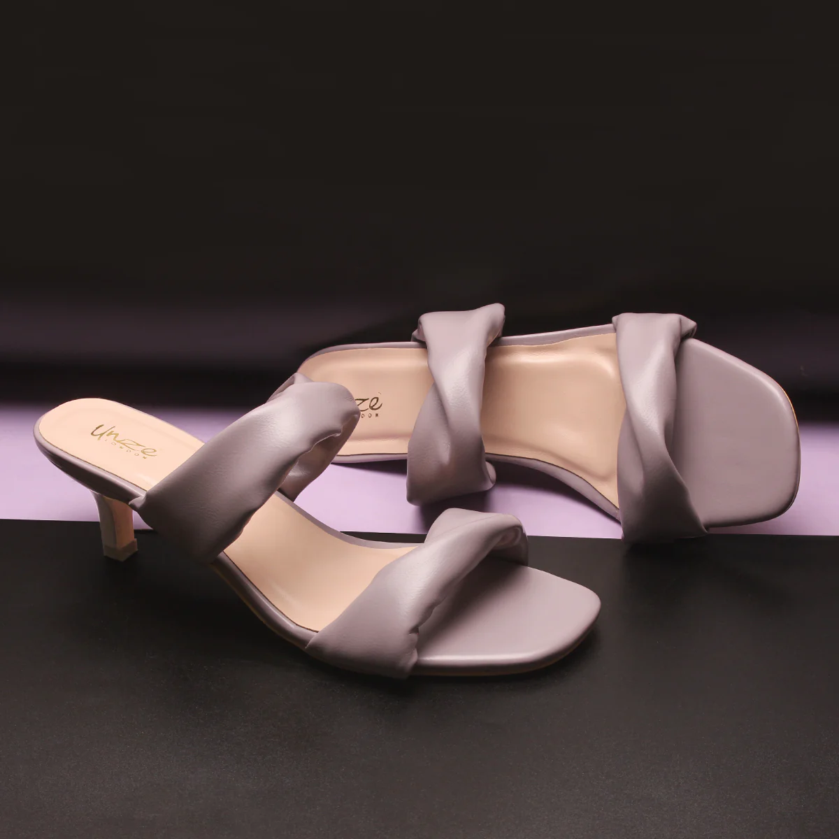 Womens "SHARITA" Dual Strap Slide In Sandals - Image 6