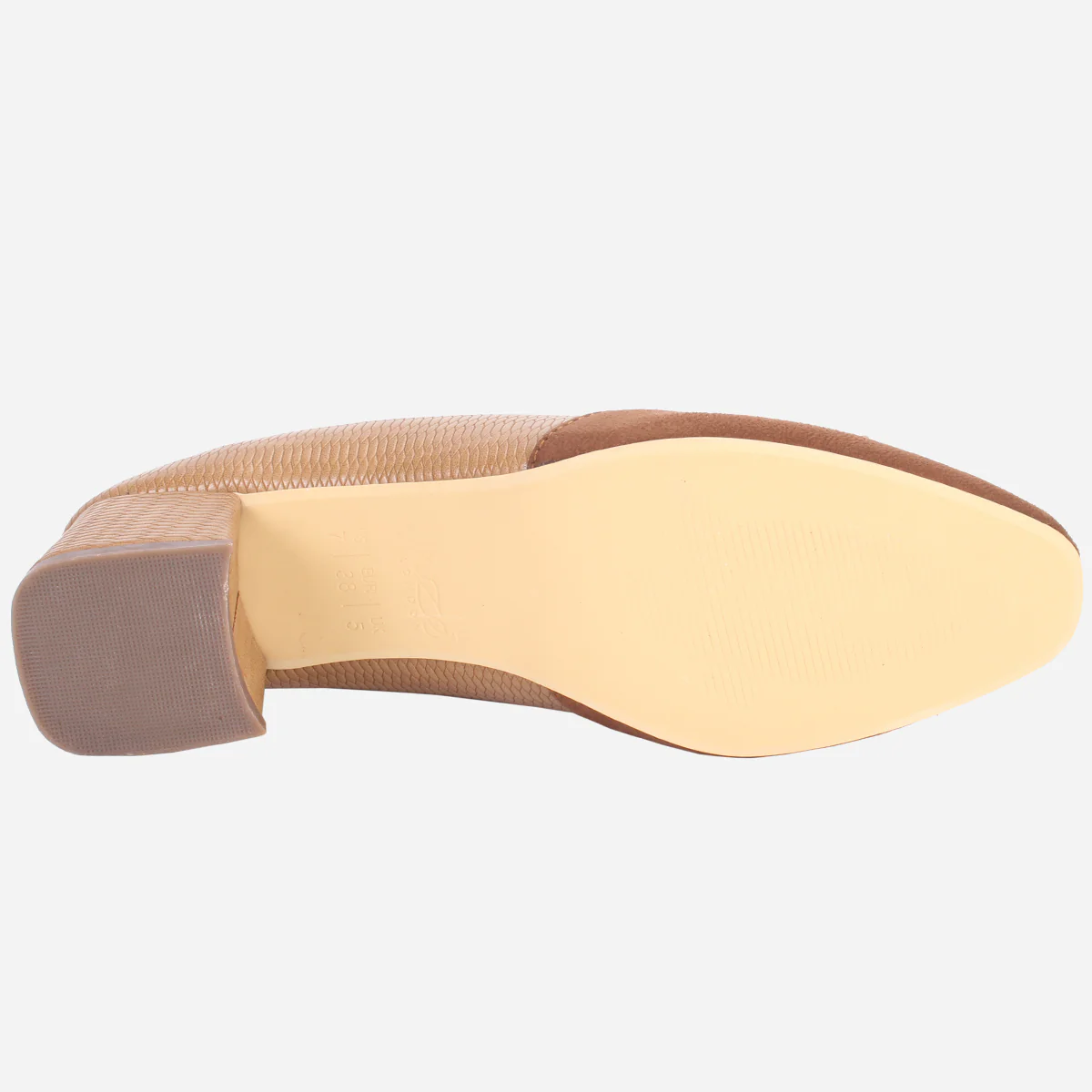 Womens "SKARLET" Round Toe Slide In Court Shoes - Image 5