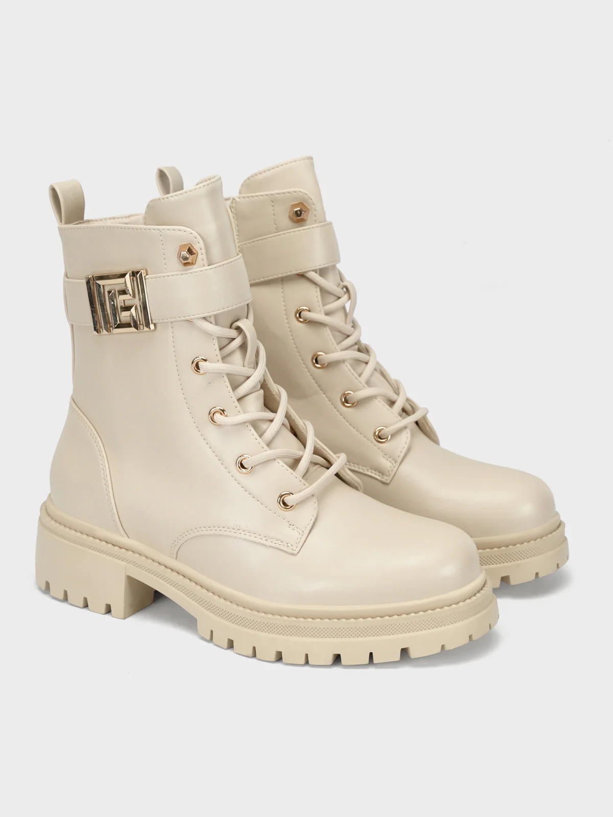 Women's "SOLEH" Side Buckled Ankle Boots - Image 2