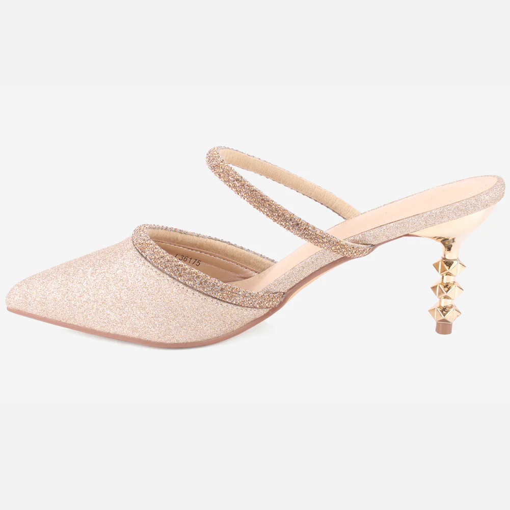 Women's "SONAB" Pointy Embellished Sandals - Image 3