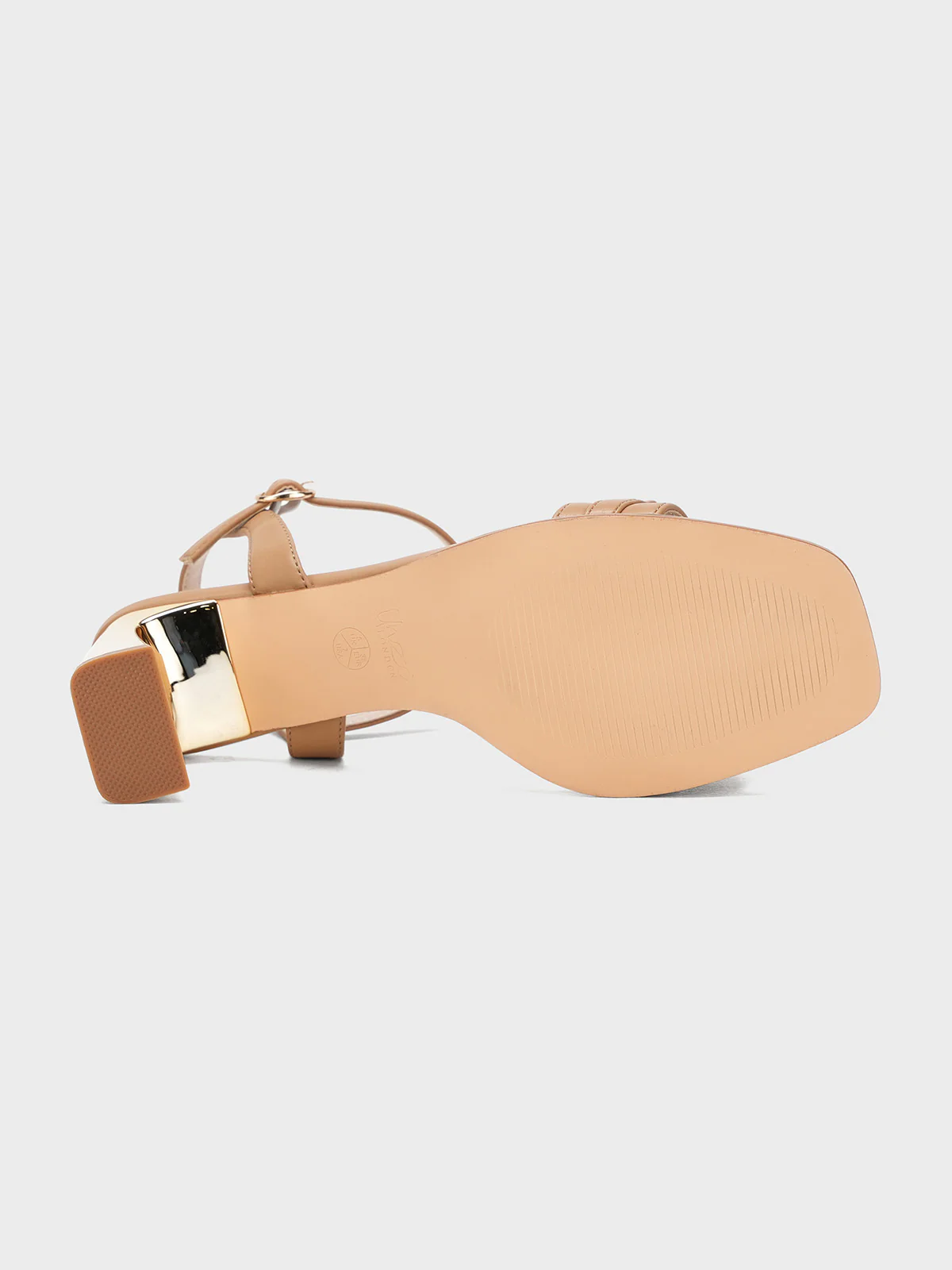 Womens "SOULLE" Adorned Block Sandals - Image 8