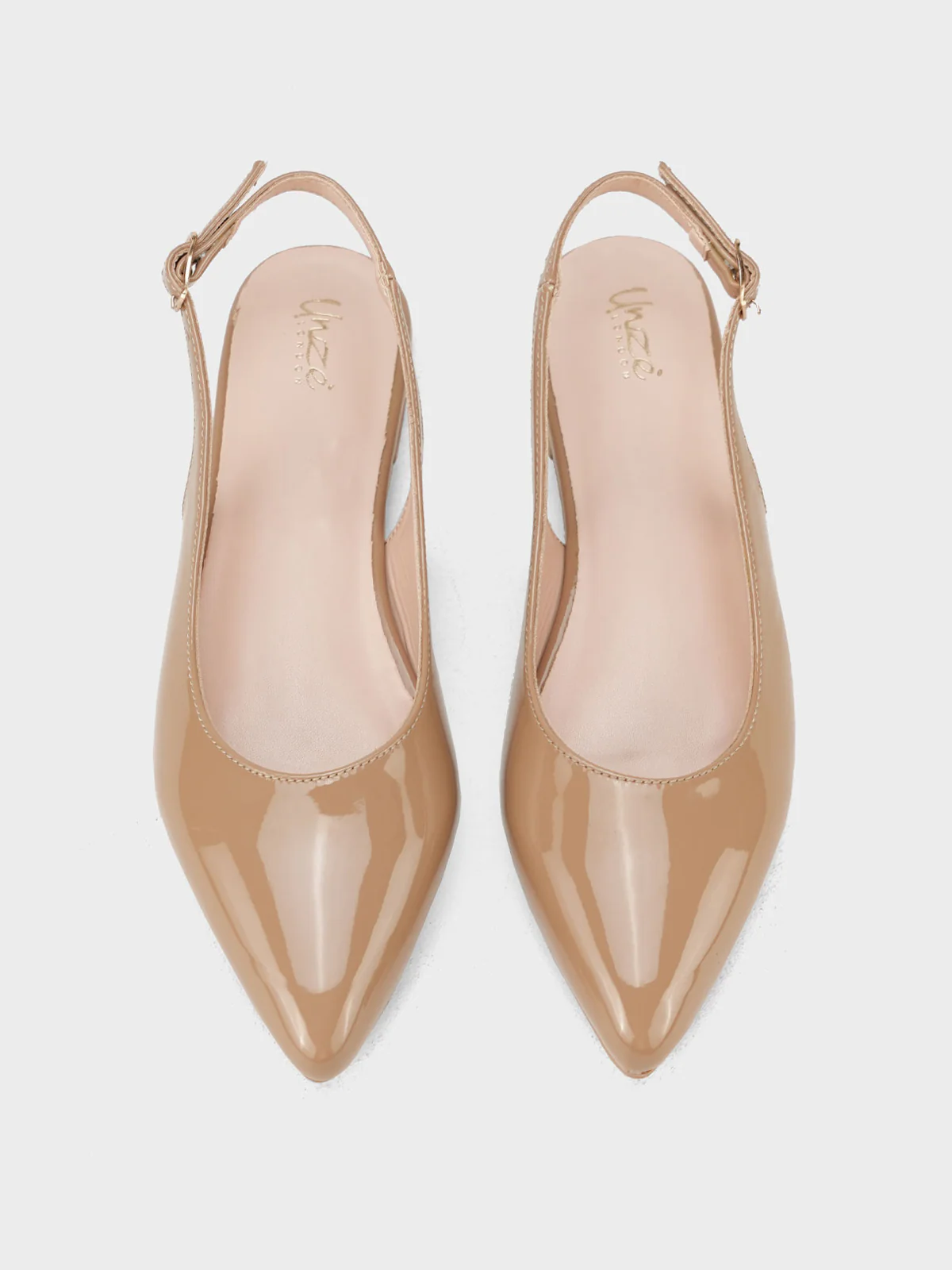 Women's "TAJEZWI" Patent Pointed Flat Shoes - Image 6