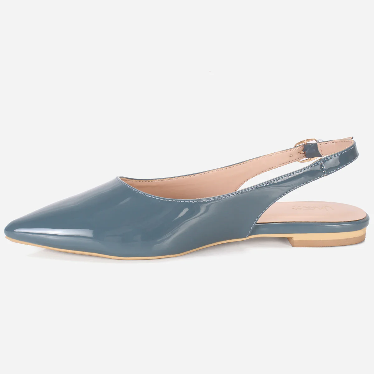 Women's "TAJEZWI" Patent Pointed Flat Shoes - Image 3