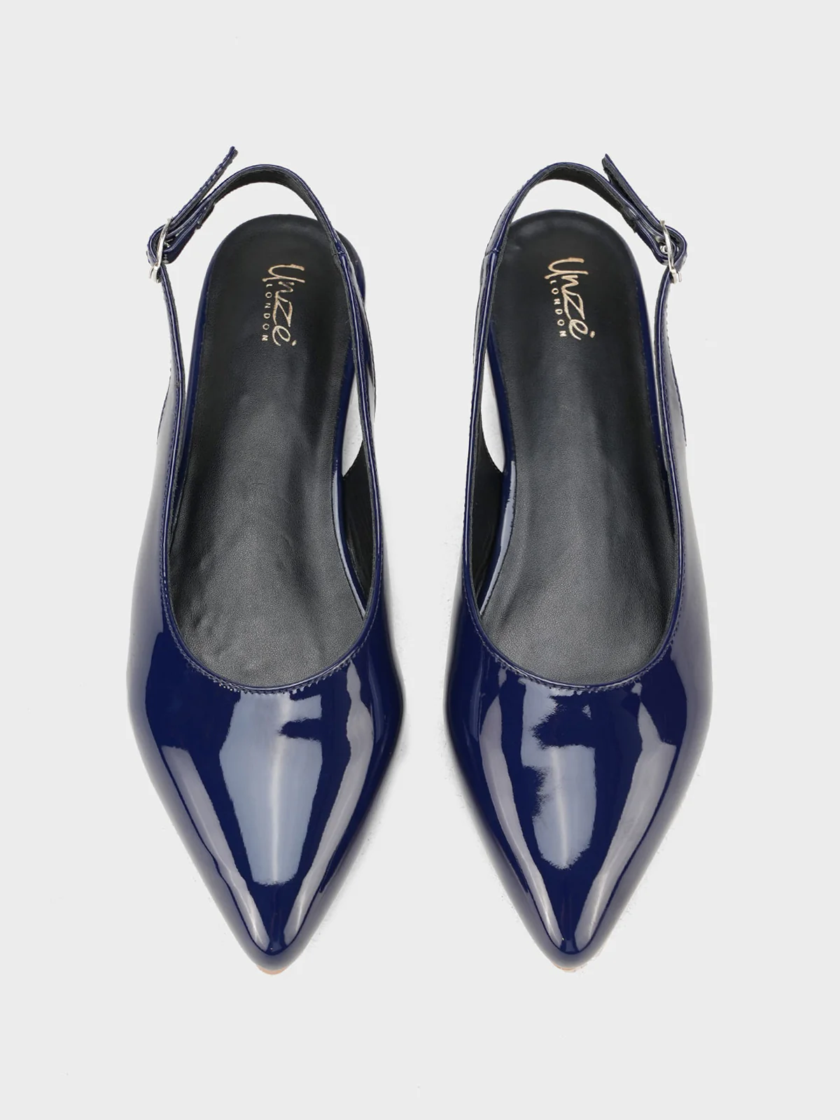 Women's "TAJEZWI" Patent Pointed Flat Shoes - Image 6